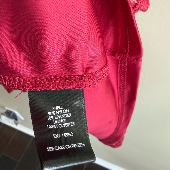 Torrid Red Lace Cold Shoulder Blouse - Picture 5 of 9